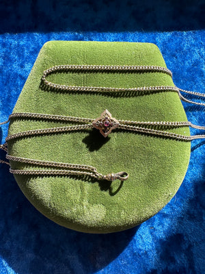 VINTAGE WATCH CHAIN NECKLACE