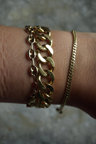 14k Mini Curb Link Bracelet