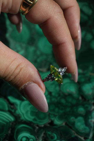 Pear Pair - Sterling Gemstone Ring Size 7.5