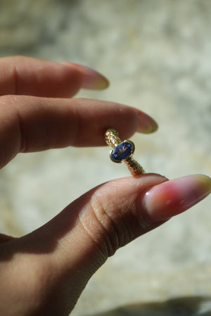 PRINCESS TANZANITE RING 14k