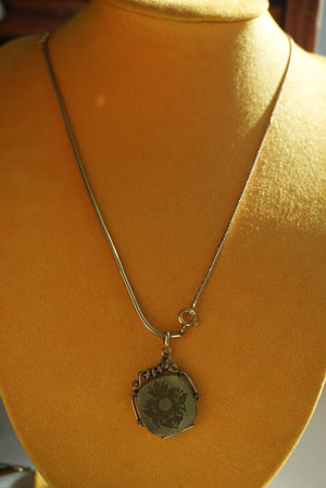 RARE VINTAGE LOCKET WATCH CHAIN NECKLACE