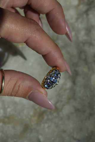 Princess Tiara - Vermeil Gemstone Ring Size 7