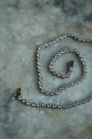 RHINESTONE TENNIS NECKLACE