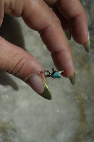 Butterfly Fly - Sterling Mini Ring Size 3