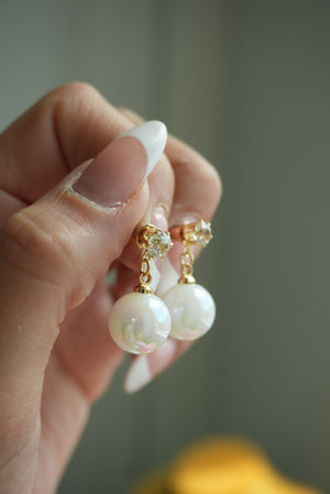 CRYSTAL BALL EARRINGS