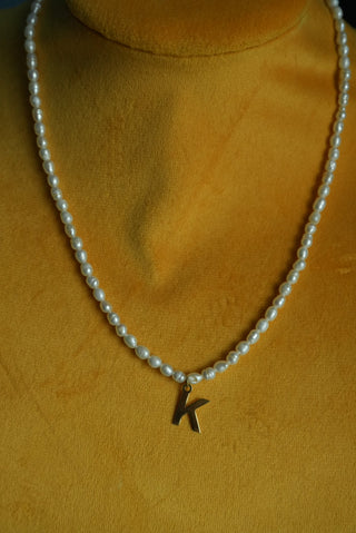 PEARL ‘K’ NECKLACE