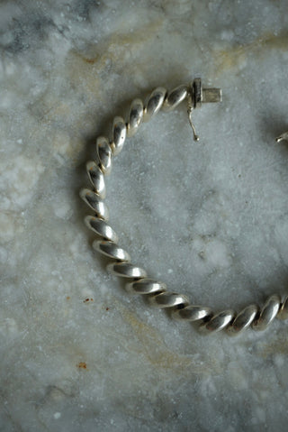 STERLING CROISSANT BRACELET