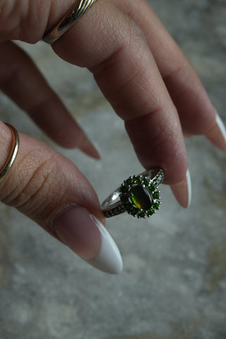 Fever Dream - Sterling Chrysoprase Ring Size 8
