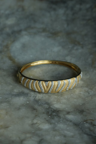 WILD SIDE - GOLD VERMEIL DUAL TONE BANGLE