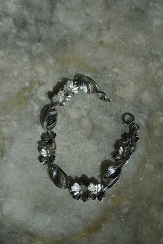 Wild Flowers - Sterling 3D Flower Bracelet