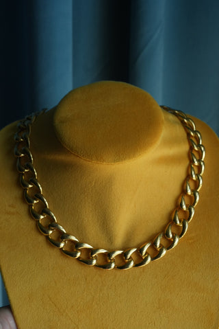Make a Statement - Goldtone Large Link Necklace