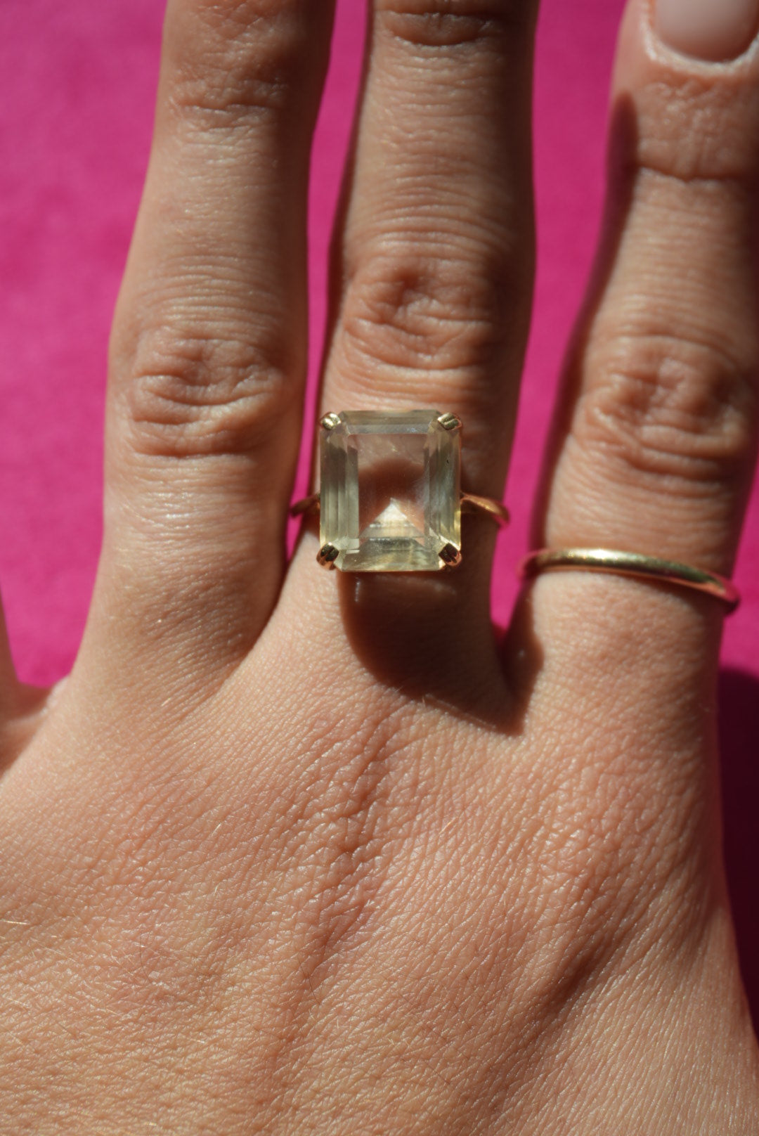 EMERALD CUT CITRINE