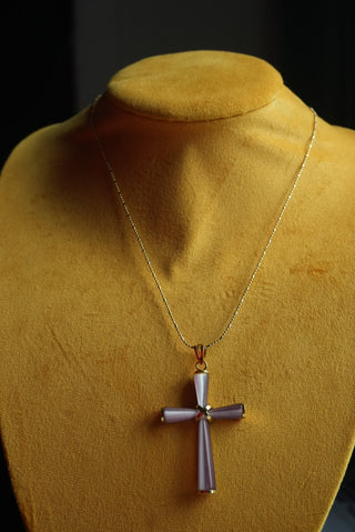 Beaming Light - Gold Fill Cross Necklace