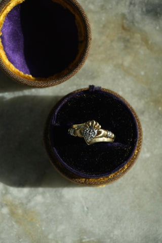 10k Claddagh Bracelet Ring