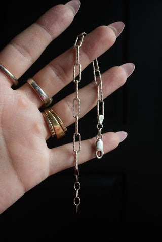 Clipped In - Sterling Paperclip Bracelet