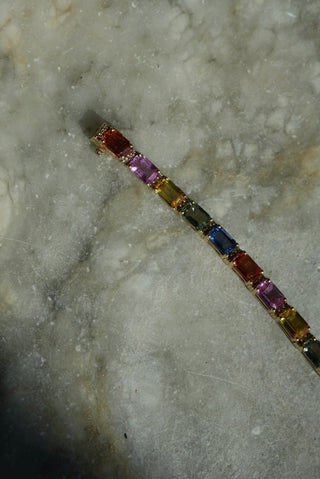 EFFY 14K SAPPHIRE TENNIS BRACELET