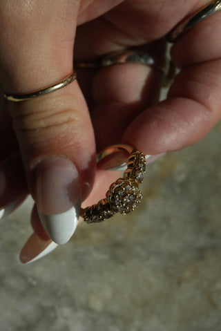 14k HONEYCOMB CHOCOLATE DIAMOND RING