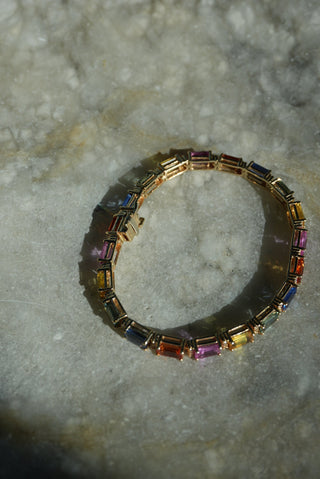 EFFY 14K SAPPHIRE TENNIS BRACELET