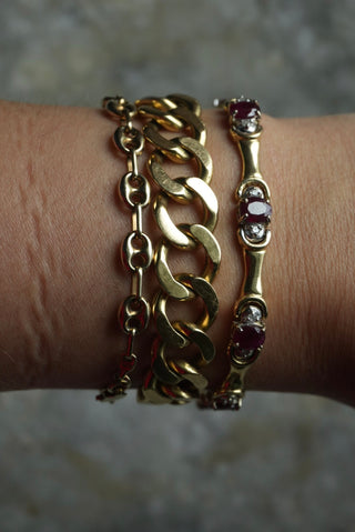 14k Ruby & Diamond Bracelet