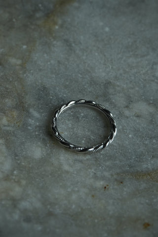 This and That - Sterling Twisted Stack Band Size 10