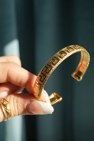GREEK KEY CUFF BRACELET
