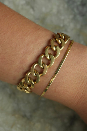 7 INCH HERRINGBONE BRACELET