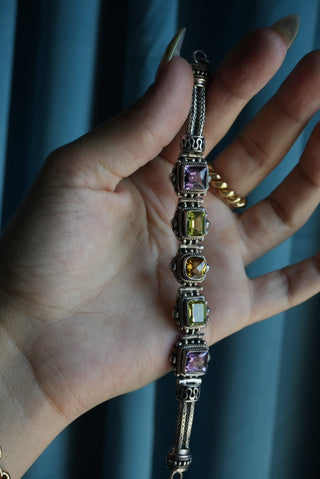 Speechless - Sterling Pastel Mixed Gemstone Bracelet