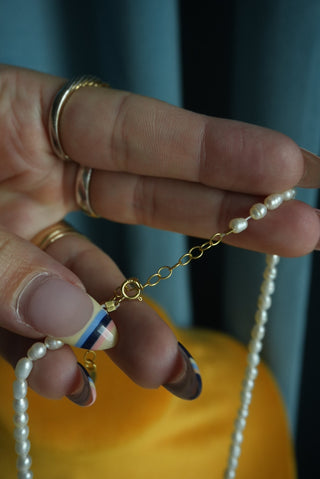 PEARL ‘K’ NECKLACE