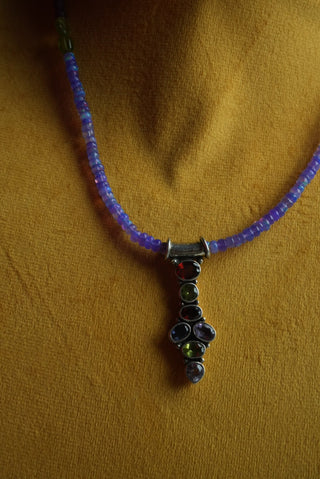 Fall Harvest - Beaded Gemstone Necklace
