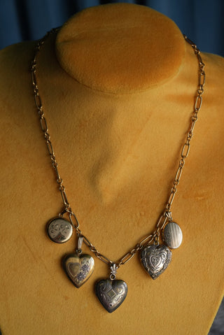 Lots of Love - Goldfill Locket Charm Necklace