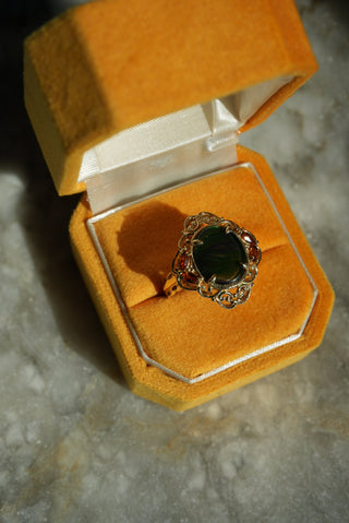 14K AMMOLITE RING