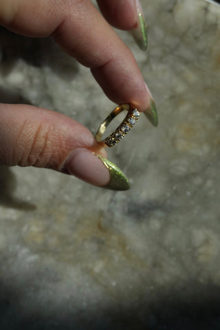 Spotlight On - Vermeil Stacking Band Size 5