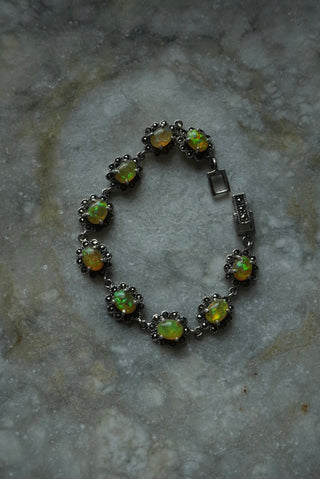 Daisy Chain - Sterling Floral Tennis Bracelet