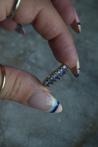 10k TANZANITE CROWNS