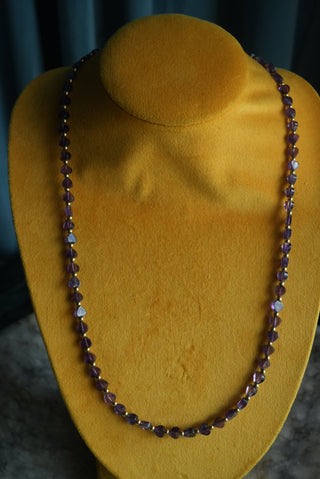 14K AMETHYST HEART NECKALCE