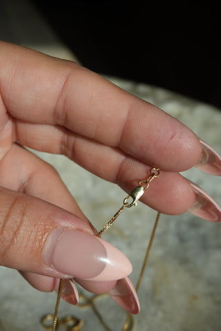 14K BOX CHAIN 18 INCHES