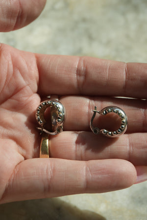 CHUBBY STERLING HOOPS