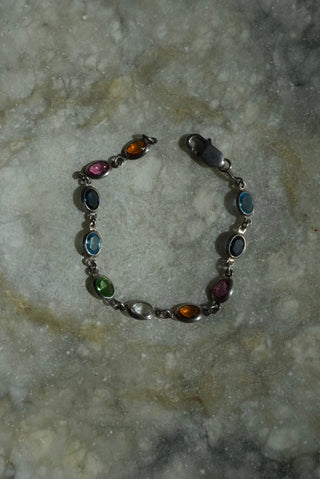 Perfect Match - Rainbow Glass Tennis Bracelet
