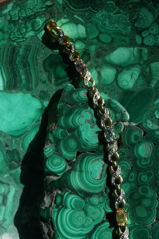 Wavelength - Vermeil Semiprecious Gemstone Bracelet