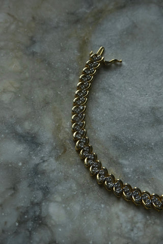 Dolly Dear - Vermeil Diamond Tennis Bracelet