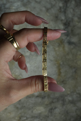 14k Greek Key Bracelet