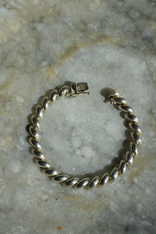 STERLING CROISSANT BRACELET