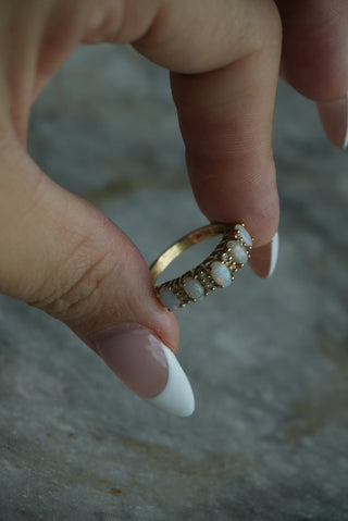 14k OPAL BAND