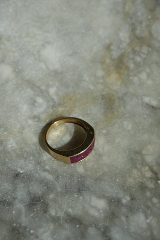 14K RUBY BAND