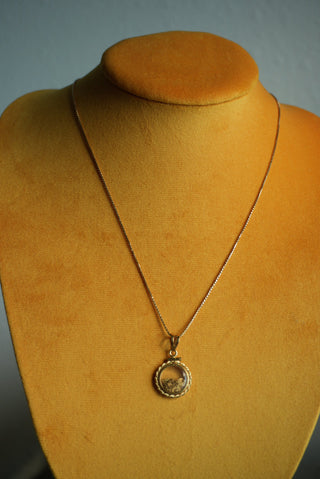 GOLDEN NUGGET CHARM NECKLACE