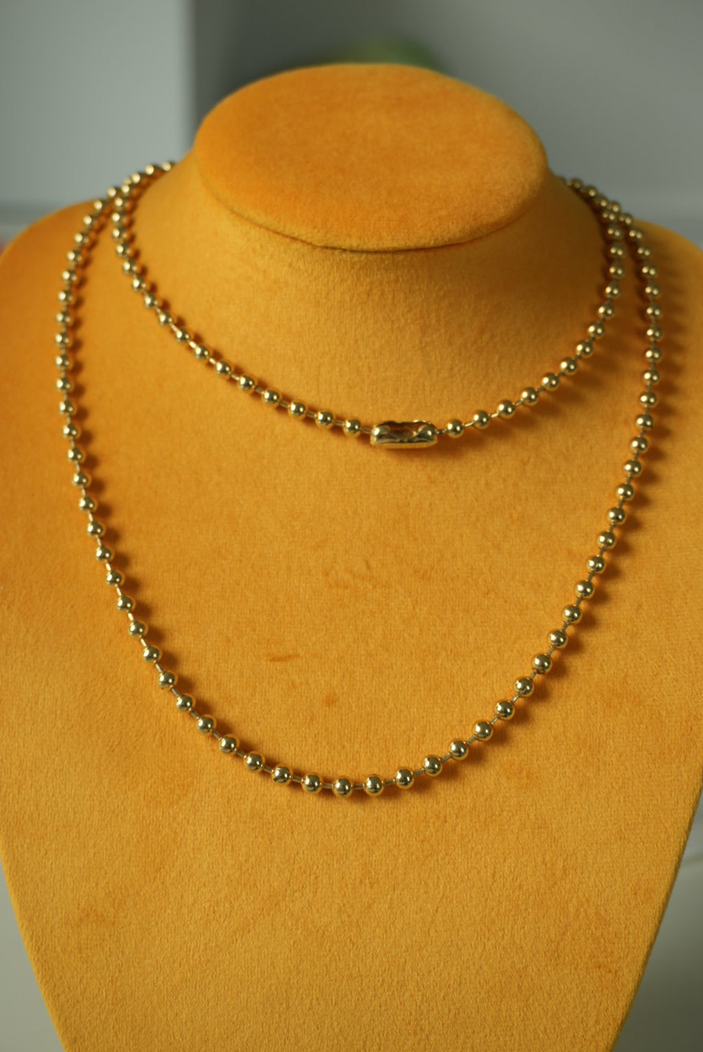 36INCH GOLDTONE BALL CHAIN