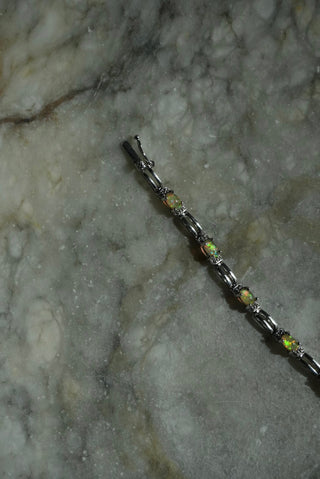 Gummy Opals - Sterling Tennis Bracelet