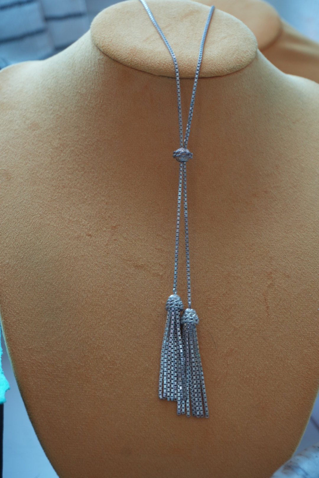 STERLING TASSEL LARIAT