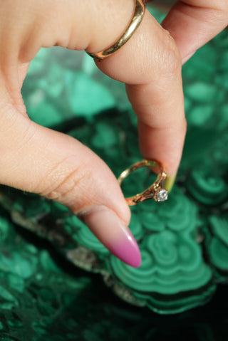 14K DIAMOND PINKY RING