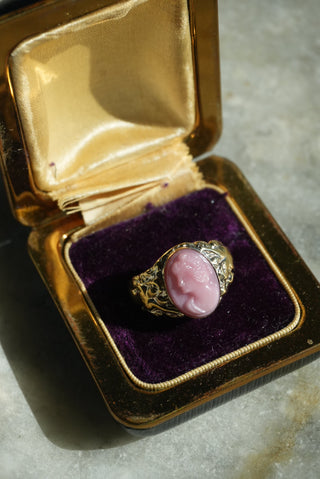 14k Cameo Ring Art Deco Style